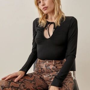 Reformation Leana Long Sleeve Top